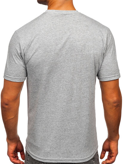 Men's Cotton Printed T-shirt Grey Bolf 5035