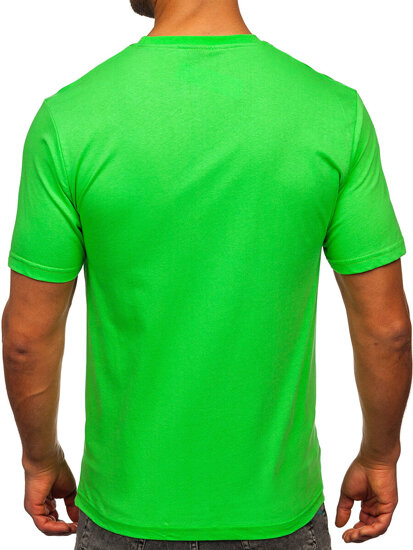 Men's Cotton Printed T-shirt Light Green Bolf 5035