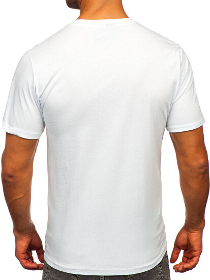 Men's Cotton Printed T-shirt White Bolf 143000