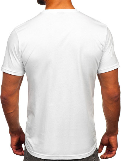 Men's Cotton Printed T-shirt White Bolf 143004