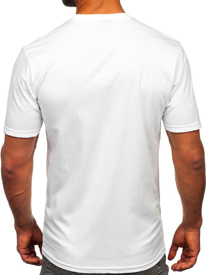 Men's Cotton Printed T-shirt White Bolf 143018