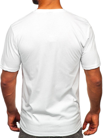 Men's Cotton Printed T-shirt White Bolf 143022