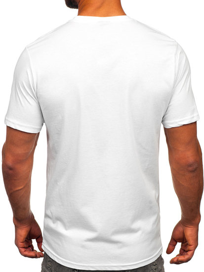 Men's Cotton Printed T-shirt White Bolf 143024