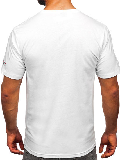 Men's Cotton Printed T-shirt White Bolf 14739