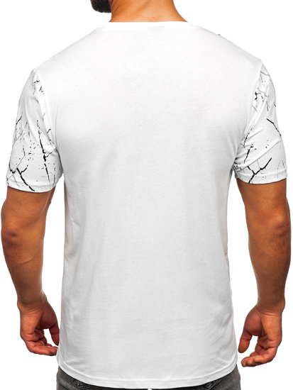 Men's Cotton Printed T-shirt White Bolf 147737