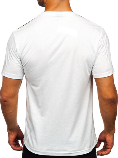 Men's Cotton Printed T-shirt White Bolf 5041