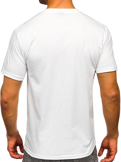 Men's Cotton Printed T-shirt White Bolf 5052