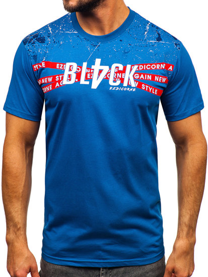 Men's Cotton T-shirt Blue Bolf 14722