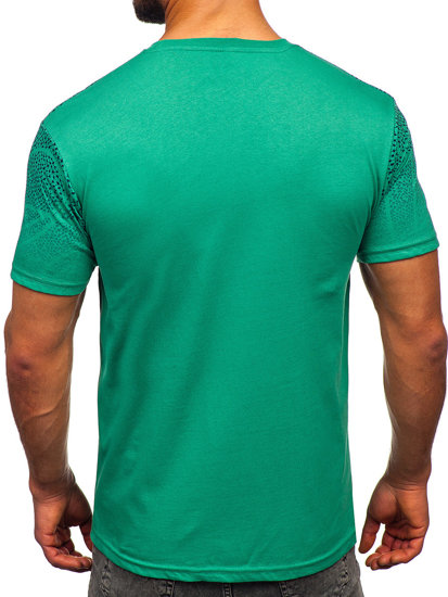 Men's Cotton T-shirt Green Bolf 14710