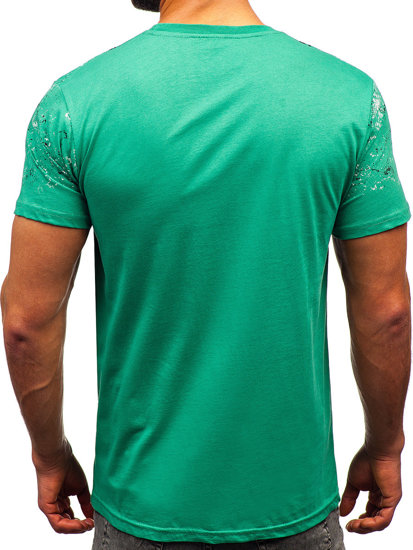 Men's Cotton T-shirt Green Bolf 14725