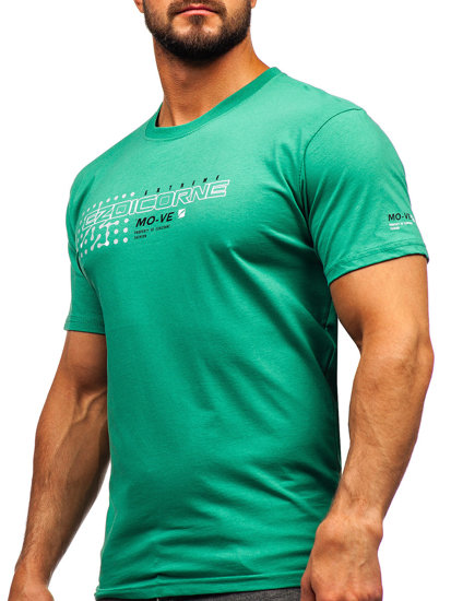 Men's Cotton T-shirt Green Bolf 14732