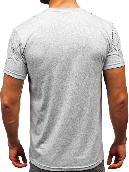 Men's Cotton T-shirt Grey Bolf 14725