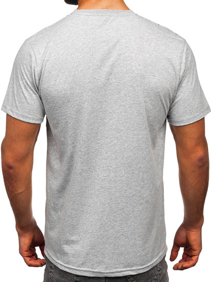 Men's Cotton T-shirt Grey Bolf 14728