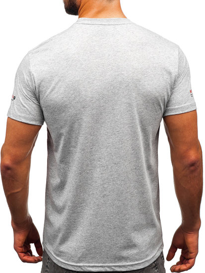 Men's Cotton T-shirt Grey Bolf 14732