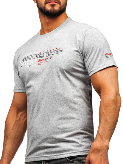 Men's Cotton T-shirt Grey Bolf 14732