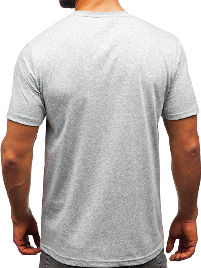 Men's Cotton T-shirt Grey Bolf 14741