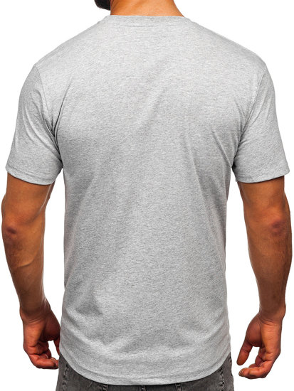 Men's Cotton T-shirt Grey Bolf 14748