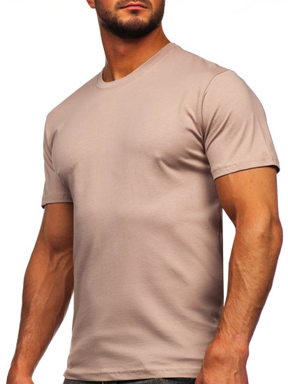 Men's Cotton T-shirt Light Brown Bolf 0001