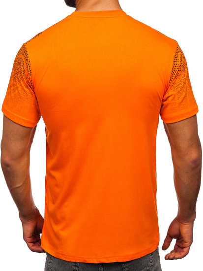 Men's Cotton T-shirt Orange Bolf 14710