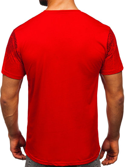 Men's Cotton T-shirt Red Bolf 14710