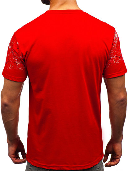 Men's Cotton T-shirt Red Bolf 14725