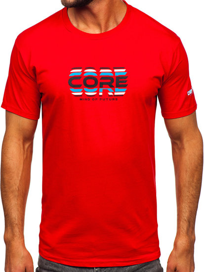 Men's Cotton T-shirt Red Bolf 14731