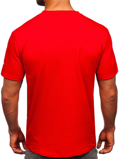 Men's Cotton T-shirt Red Bolf 14731