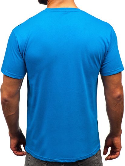 Men's Cotton T-shirt Sky Blue Bolf 14722