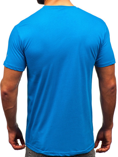 Men's Cotton T-shirt Sky Blue Bolf 14732