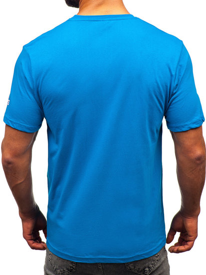 Men's Cotton T-shirt Sky Blue Bolf 14741