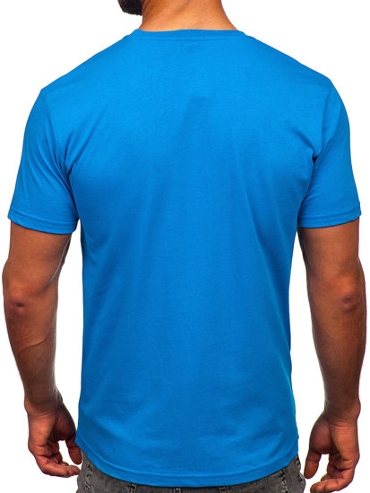 Men's Cotton T-shirt Sky Blue Bolf 14752
