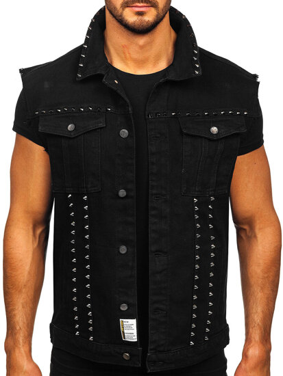 Men’s Denim Gilet Black Bolf MJ545N