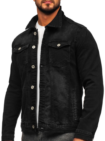 Men's Denim Jacket Black Bolf 200