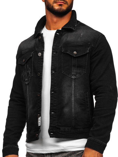 Men's Denim Jacket Black Bolf MJ514N