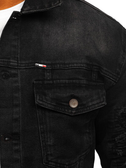 Men's Denim Jacket Black Bolf MJ523N