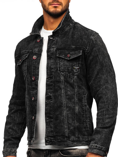 Men's Denim Jacket Black Bolf RC31160W1