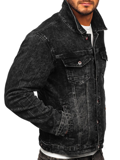 Men's Denim Jacket Black Bolf RC31160W1