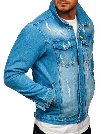 Men's Denim Jacket Blue Bolf 3-4