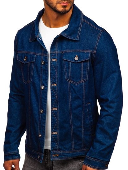 Men's Denim Jacket Navy Blue Bolf 1110