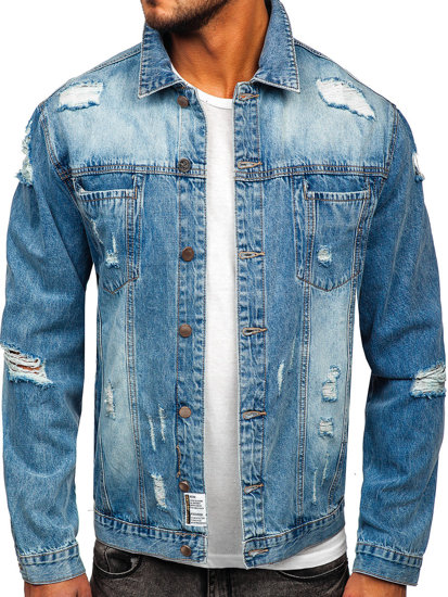 Men's Denim Jacket Sky Blue Bolf MJ501BC