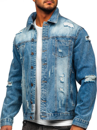 Men's Denim Jacket Sky Blue Bolf MJ501BC