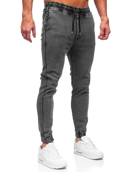 Men's Denim Joggers Black Bolf 0026