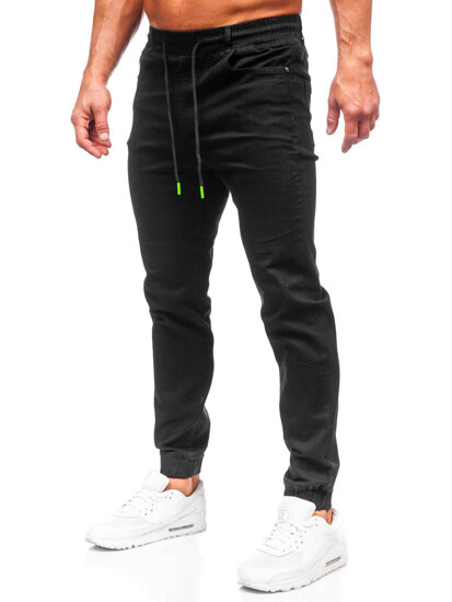 Men's Denim Joggers Black Bolf 8105