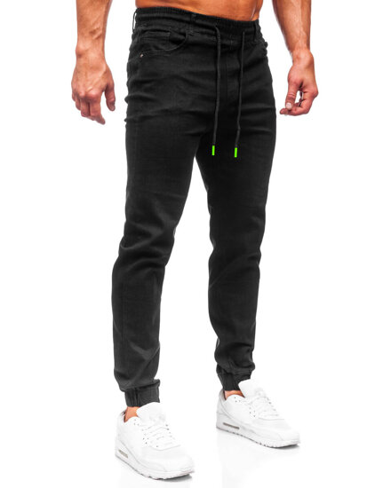 Men's Denim Joggers Black Bolf 8105