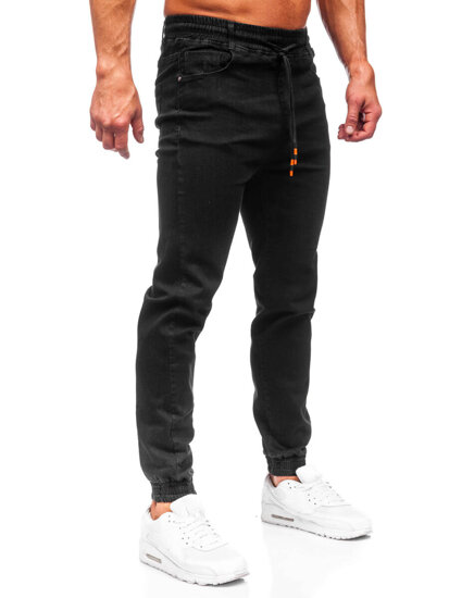 Men's Denim Joggers Black Bolf 8112