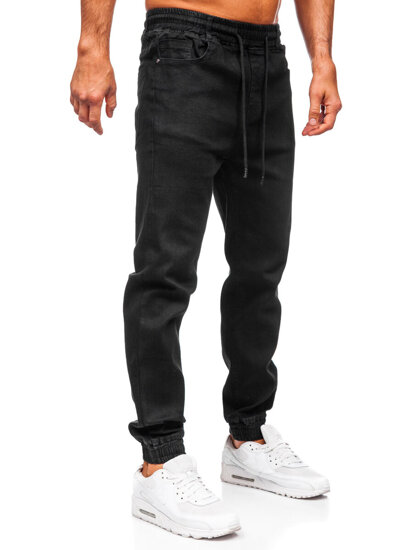 Men's Denim Joggers Black Bolf 8161