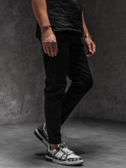 Men's Denim Joggers Black Bolf 8162A1