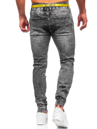 Men's Denim Joggers Black Bolf TF115