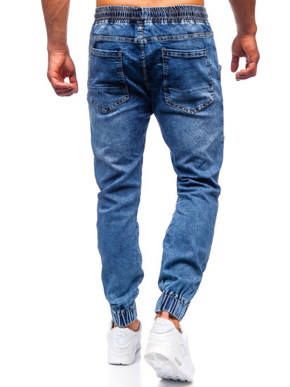 Men's Denim Joggers Navy Blue Bolf K10001-1