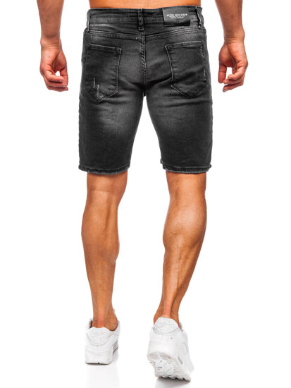 Men's Denim Shorts Black Bolf 0376